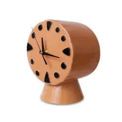 Horloge Rétro en céramique - h 20,8 cm - Pêche
