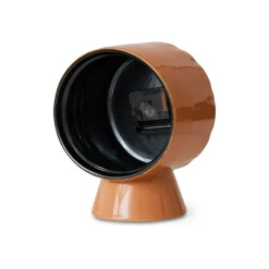 Horloge Rétro en céramique - h 20,8 cm - Pêche