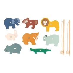 Jeu de pêche Animaux en bois
