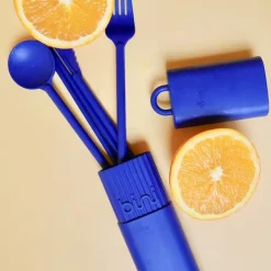 Kit de couverts réutilisables et nomades en matière biosourcée