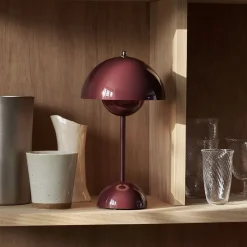 Lampe à poser Flowerpot VP9 Sans fil - Dark Plum