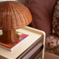 Lampe De Table Rotin - ? 34 cm x 30 cm