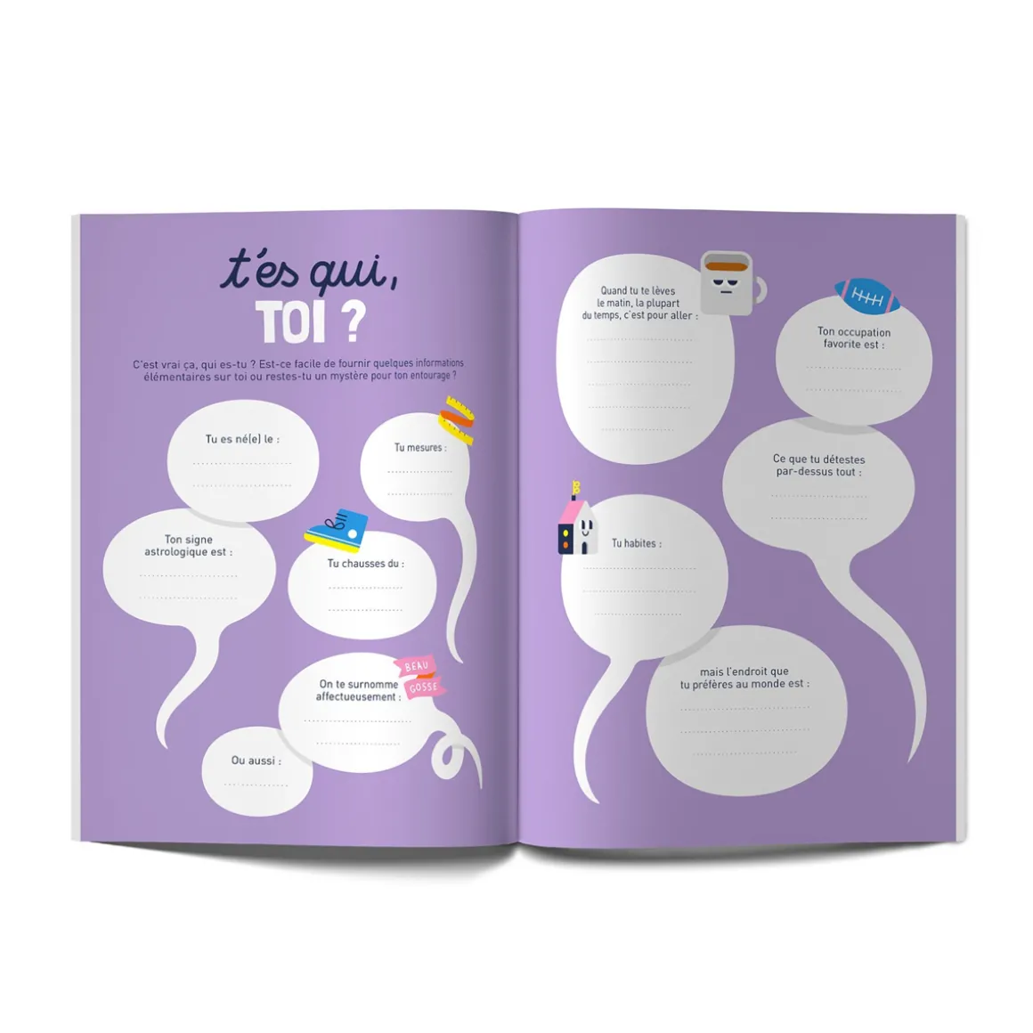 Livre à remplir et offrir Vive Toi !