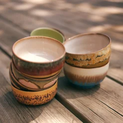 Lot de 4 Bols à Nouilles Seabreeze 70s - ø 13,5 cm