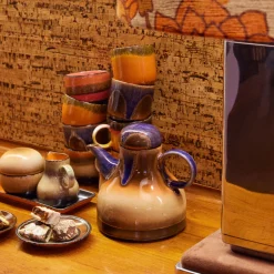 Lot de 4 Soucoupes Roasts en Céramique 70'S - 11.5 x 1.8 cm