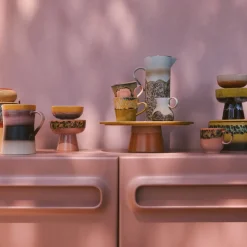 Lot de 4 Tasses à Café Americans Radiant 70's - 11,5 cm x 8,5 cm