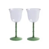 Lot de 2 verres à vin - Dot