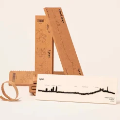 Mini frise décorative Lyon - Noir - 19 cm