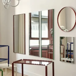 Miroir Arcs Rectangle - 133 x 72 cm - Bordeaux