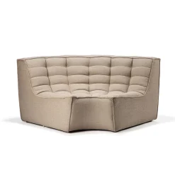 Module d'angle arrondi canapé N701 - Beige