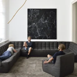 Module d'angle canapé N701 - Gris foncé