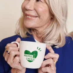 Mug Coeur Mamie Chérie - Vert Sapin