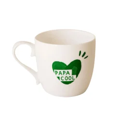 Mug Coeur Papa Cool - Vert Sapin