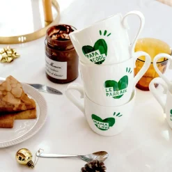 Mug Coeur Papa Cool - Vert Sapin