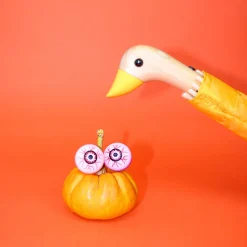 Parapluie à manche Tête de Canard - Jaune