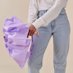 Parapluie à manche Tête de Canard - Lilas