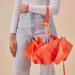 Parapluie à manche Tête de Canard - Orange Peach