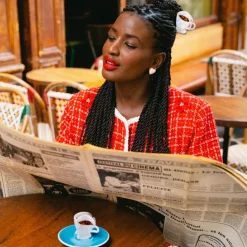 Pince à Cheveux Café