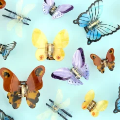 Pince à Cheveux Papillon - Jaune