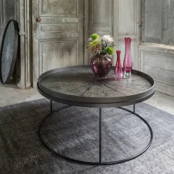 Plateau en bois Black Slide - Ø 92 cm