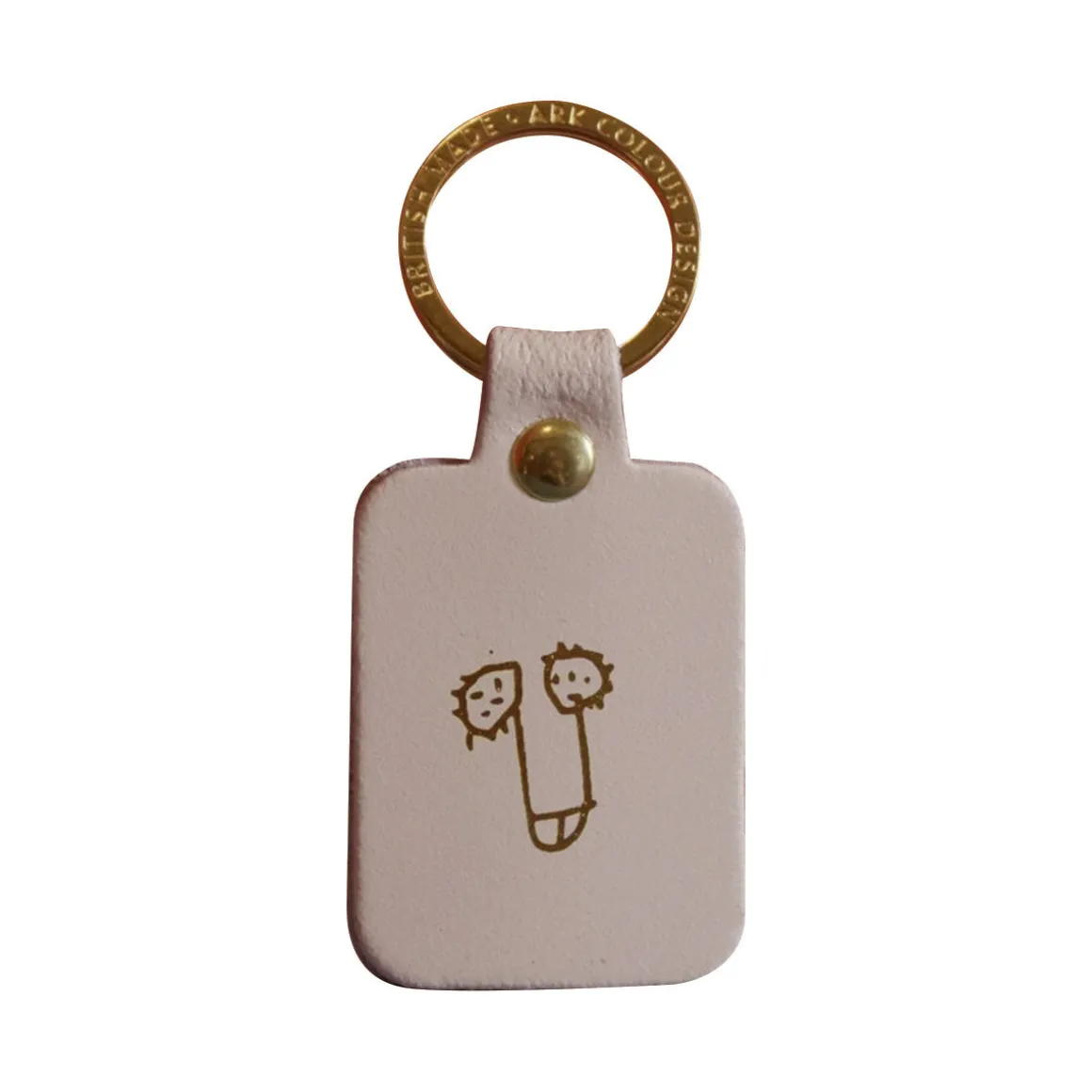 Porte-clés Zizi en cuir - Nude