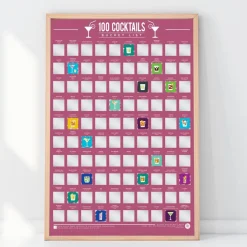 Poster à gratter 100 Cocktails