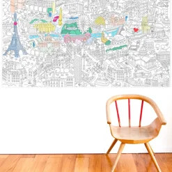 Poster Geant A Colorier - Paris