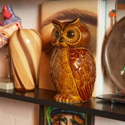 Pot Hibou en Céramique Roasted - 16.5 x 16.2 x 8.5 cm