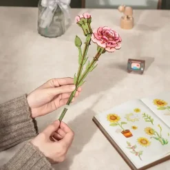 Puzzle 3D - Oeillet Rose