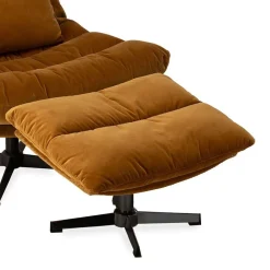 Repose-pieds Wilmington - 64 x 48 x H44 cm - Camel