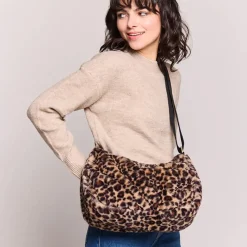 Sac Rosa Teddy en fourrure - Léopard