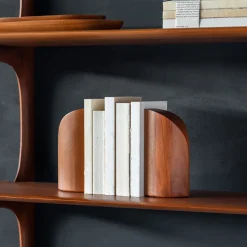 Serre-livres PI en Acajou