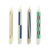 Set de 4 Bougies Pattern - Cream u0026 Dark