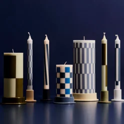 Set de 4 Bougies Pattern - Cream u0026 Dark