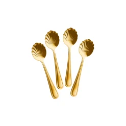 Set de 4 cuillères à dessert en acier inoxydable