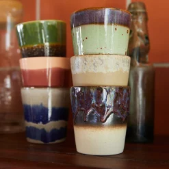Set de 6 Mugs 70's Grounding en céramique