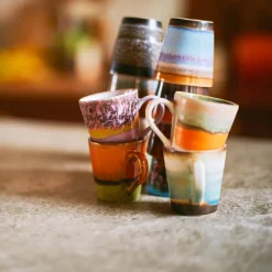 Set de 4 Mugs 70's Retro