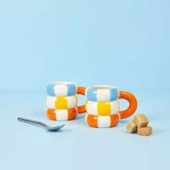 Set de 2 tasses Bouée - Orange