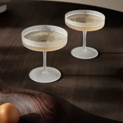 Set de 2 verres à Champagne Ripple - Frosted