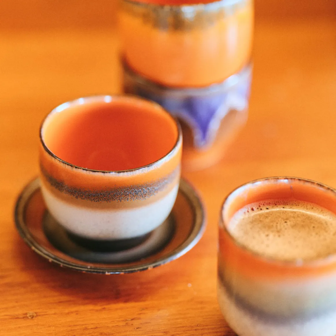 Soucoupe Dark Roast 70's en Céramique - 11.5 cm x 1.8 cm