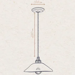 Suspension Lisette - Vert de Gris