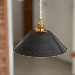 Suspension Lisette en grès - Minuit