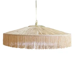 Suspension Parasol Franges - Ø 100 cm - Naturel
