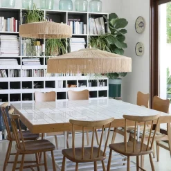 Suspension Parasol Franges - Ø 30 cm - Naturel