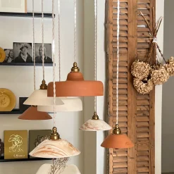 Suspension Pitchoun en Terre Cuite Rouge