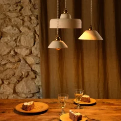 Suspension Ursule en Grès Chamotté - Ivoire