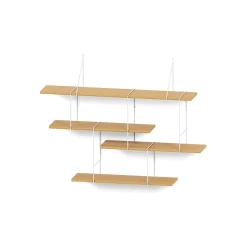 Système d'Etagères Link Set 1 Chêne / Blanc