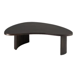 Table basse Boomerang en acajou L 125 x l 75 - Marron