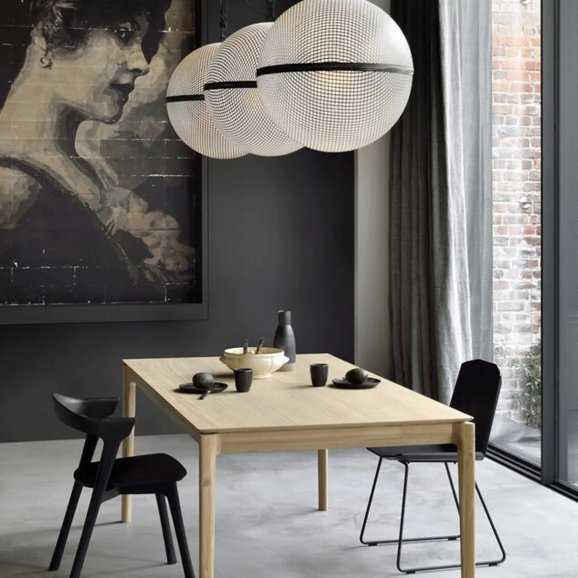 Table Bok en chêne L 200 cm