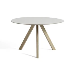 Table CPH20 Ronde Chêne u0026 Linoleum - Crème